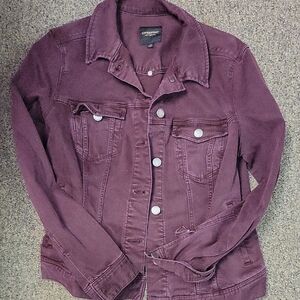 Liverpool Women's Maroon Denim Jacket